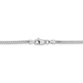 thumbnail image 4 of Real 14kt White Gold 2mm Franco Chain; 16 inch; Lobster Clasp; for Adults and Teens; for Women and Men, 4 of 5