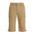 thumbnail image 7 of Axiiglly Cargo Capris for Men Elastic Waist Zipper Button 7 Pockets Cargo Hiking Capri Shorts Casual Work Shorts, S-3XL, 7 of 7