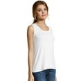 thumbnail image 7 of Hanes Women's Mini-Ribbed Cotton Tank Lilac Wash 2XL, 7 of 7