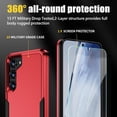 thumbnail image 5 of for Samsung Galaxy S23 Plus Case, Galaxy s23 Plus Case with Screen Protector Heavy Duty Durable Shockproof Protective Phone Case for Galaxy S23 Plus, Red, 5 of 13