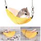 thumbnail image 4 of UBIUO - Cama tipo banana para hámster, hamaca colgante para animales pequeños, cálida, nido, jaula, accesorios para hámster, 4 of 5