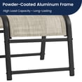 thumbnail image 6 of FUNDAZE Outdoor Ottoman 2-Pack, Patio Footrest Stools – Waterproof & Lightweight for Balcony, Backyard, Deck, Indoor Use, Beige, 6 of 9