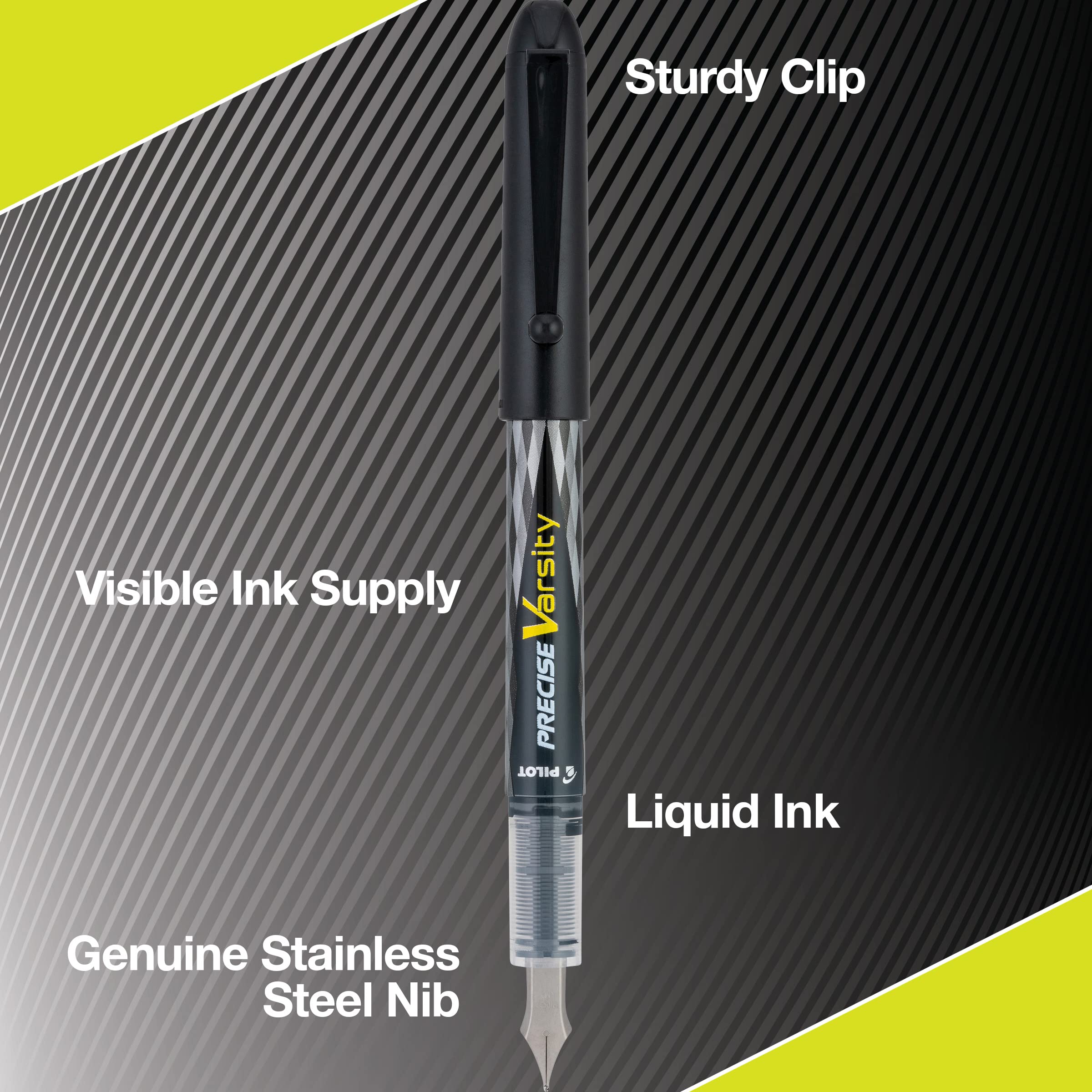 Pilot Varsity Disposable Fountain Pens, Medium, 3 Count photo 5