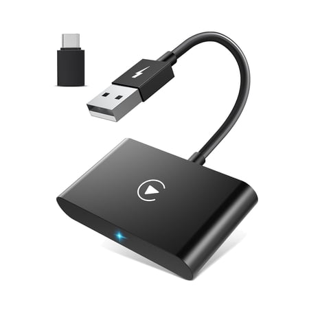 CarPlay Wireless Adapter For Wired CarPlay 2023 Upgrade Plug & Play Dongle Converts Wired To Wireless Fast And Easy Use Fit For Cars From 2015 & IPhone IOS 10+