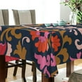 thumbnail image 3 of Coolnut Floral Pattern Tablecloth, Waterproof Washable Polyester Square Table Cover, Durable Tablecloth for Kitchen Dining Table Party Decor, 54"X 72", 3 of 7