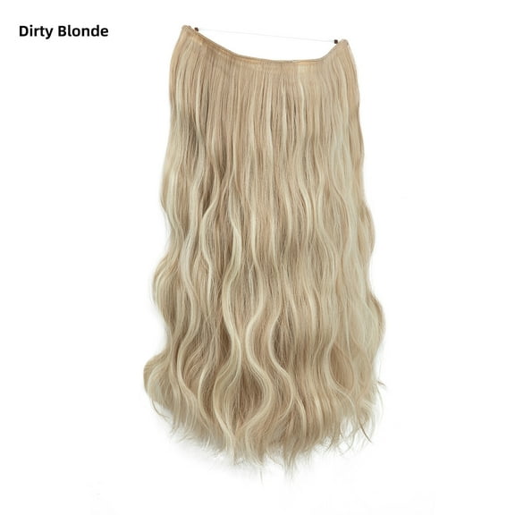 Namzi Hair Extensions for Women - 1 Pcs Hair Clip with Hair Attached, Dirty Blonde , 45.72CM/18in Length, One Piece Hair Extensions Clip In for Natural Elegant Look