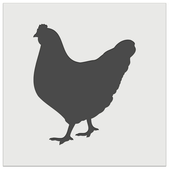 Solid Chicken Hen Farm Animal DIY Cookie Wall Craft Stencil - 5.5 Inch