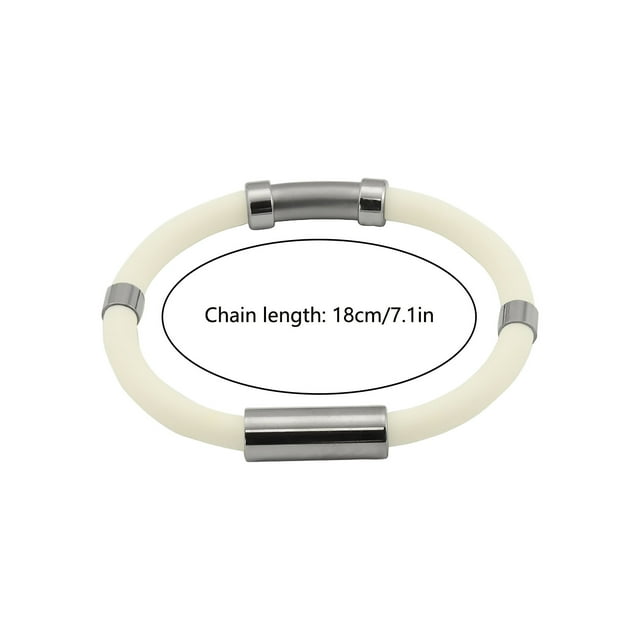 Pulsera antiestática Ion negativo Gel de sílice Metal Balance Energy Pulsera deportiva Wmkox8yii jkg4122