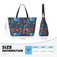 thumbnail image 4 of Balery Marine Inhabitants Beach Travel Bag - Water-Resistant, Large Capacity Lightweight Tote with 7 Pockets for Women and Men - Perfect for Beach, Pool, Gym, and Travel, 4 of 7
