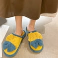 thumbnail image 5 of Puntoco Women'S Fuzzy Slip-On Slippers ,Warm Cozy Lightweight Memory Foam Indoor House Shoes, 5 of 7