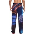 thumbnail image 2 of Bixox Men's Futuristic Bar Space View Patterned Pajama Pants with Pockets Lounge Clothes for Home, 2 of 5