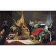 thumbnail image 3 of Frans Snyders 18x13 Black Modern Framed Museum Art Print Titled - Still Life with Dead Game, a Monkey, a Parrot, and a Dog, 3 of 5