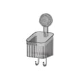thumbnail image 2 of Light Suction Cup Shelf, 22cm No Punch Removable Bathroom Sink Shelf, 2 of 5