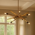thumbnail image 6 of 4765HB Hinkley Lighting Archer - 6 Light Medium Chandelier in Transitional-Modern-Scandinavian Style - 26 Inches Wide by 26 Inches High-Heritage Brass, 6 of 7