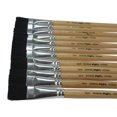 thumbnail image 2 of Black Bristle Paint Brushes, Short Handle, 3/4 Inch, Set of 12, 2 of 7