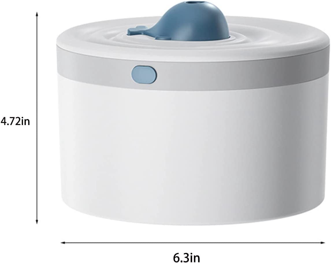 Evomosa Cool Mist Humidifier,1.5L Humidifier for Room, Air Humidifier for Baby Nursery,Auto Shut-Off, Night Light,White
