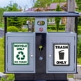 thumbnail image 4 of 2pcs 2Style Trash Only Sign Recycle Only Sign 9.8x7.1 inch No Trash Warning Aluminum Yard Sign for Park Zoo Gate Yard Lawn Home Wall Decoration, 4 of 7