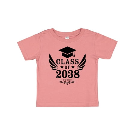 

Inktastic Class of 2038 with Graduation Cap and Wings Gift Baby Boy or Baby Girl T-Shirt