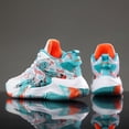 thumbnail image 3 of Men's Breathable Mid-Top Basketball Sneakers - Upper & Rubber Sole All-Season Sports Shoes with Cushioned Insole, Gym, Casual Wear - Random Color Sole Patterns Suitable for All-Season Wear, 3 of 9