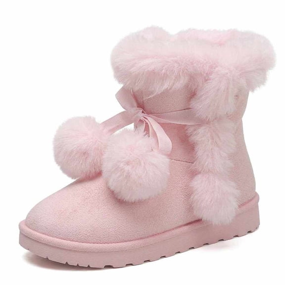 SACFOF Women's Mid-calf Winter Snow Boots Lightweight Warm Faux Fur Lining Pull on Comfortable Outdoor Booties Shoes for Women