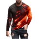 thumbnail image 1 of Blusas y camisas de manga larga y cuello redondo para hombre, camisetas casuales con estampado de moda y cuello redondo, blusas de licra de manga corta para hombre., 1 of 4