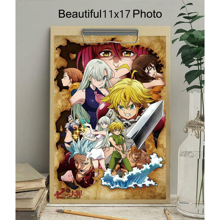Anime Nanatsu No Taizai The Seven Deadly Sins Hanging Poster 40x60cm No  Frame:1 : : Home & Kitchen