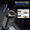 thumbnail image 3 of Retractable Car Charger with Aromatherapy and Starlight, 5 in 1 USB C Car Charger for iPhone 16 15 14 13 12 11, Fast Charging Compatible with iPhone Android, 3 of 8