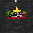 thumbnail image 4 of Inktastic 50% Mexican 100% Awesome Women's T-Shirt, 4 of 5