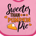 thumbnail image 4 of Inktastic Thanksgiving Sweeter Than Pumpkin Pie Boys or Girls Baby Bib, 4 of 4
