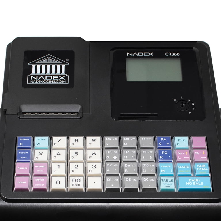 Nadex Thermal-Print Cash Register, LCD Display, Model NWHNXTE1376