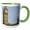 Green/White, variant on 3drose, England, London, Big Ben Clock Tower - Eu33 Cmi0303 - Cindy Miller Hopkins, 11oz Two-tone Yellow Mug