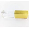 thumbnail image 2 of Laak 8 GB New Crystal Transparent Rectangle Genuine USB Flash Drive 3.0 Wedding Gift Pendrive (Gold), 2 of 5