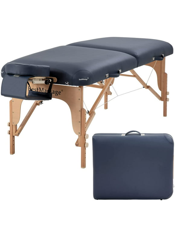 PayLessHere Massage Table, Portable , 84 inches Long 30 inchs Wide Height Adjustable , 2 Fold Spa Bed Massage Tables Spa Beds & Tables with Carrying Bag