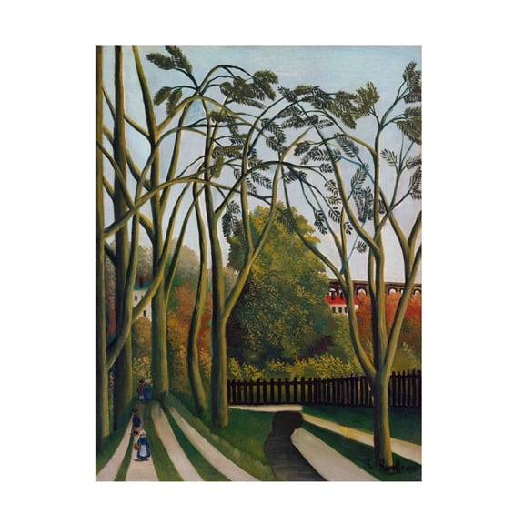 Trademark Fine Art Pictufy  The Banks Of The Bier Near Bicetre Canvas Wall Art