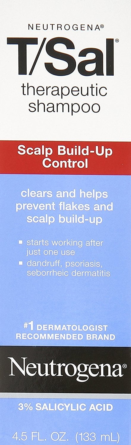 Neutrogena T/Sal Therapeutic Scalp Build-Up Control Shampoo 4,5 fl oz, 2 Pack