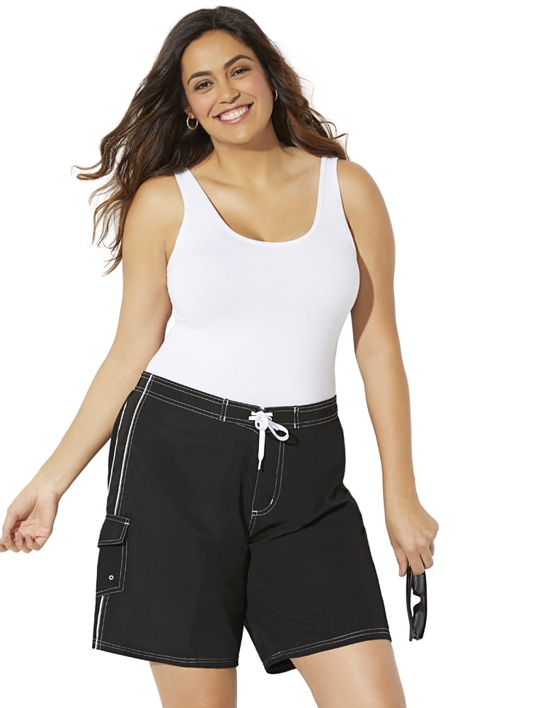 plus size board shorts walmart