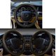 thumbnail image 3 of Gomass Funda Para Volante De Coche, Antideslizante, De Seguridad, Suave, Transpirable, Resistente, Gruesa, Envolvente, Estilo Deportivo (Negro Con Línea Amarilla), 3 of 5