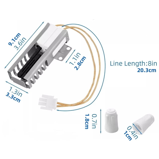 NATEFEMIN Allumeur de Four à Gaz DG94-00520A, Adapté pour Modèles NX58H5600SS/AA & Plus, Assure un Chauffage Uniforme et Rapide