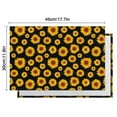 thumbnail image 6 of Vintage Sunflower Placemats Set of 4, Machine Washable Heat Resistant Linen Table Mats with Rustic Boho Floral Design Featuring Bees, Butterflies, and Yellow Blooms for Farmhouse Decor, 6 of 6