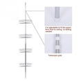 thumbnail image 4 of Vobor Bathroom Shower Corner Metal Tension Pole Adjustable 4 Baskets Storage Rack Shelf, 4 of 7