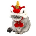 thumbnail image 3 of Sombrero De león para mascota Bling Bling Estilo Chino Lindo Artesanía Excepcional, 3 of 10