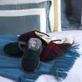 thumbnail image 2 of Floopi Womens Plaid Scuff Indoor/Outdoor Memory Foam Slippers W/Memory Foam, 2 of 6