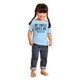 thumbnail image 4 of Uncle Loves Me Bought This One Piece Toddler Boy Girl T Shirt Infant Toddler Brisco Brands 4T, 4 of 6