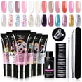 thumbnail image 2 of Mobray 15ml Poly UV Gel Set Nail Gel Kit para manicura Set Solución acrílica Construcción Clear Color Gel Extension Nail Tool Nail Set Tan Jianjun unisex, 2 of 2