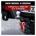 thumbnail image 3 of Trailer Hitch Ball Mount With Tow Shackle And 3/4" Hitch Pin Clip For Heavy Multifunctional 2 In 1 Fits 2Inch Hitch Receiver ,Easy to Use, 3 of 7