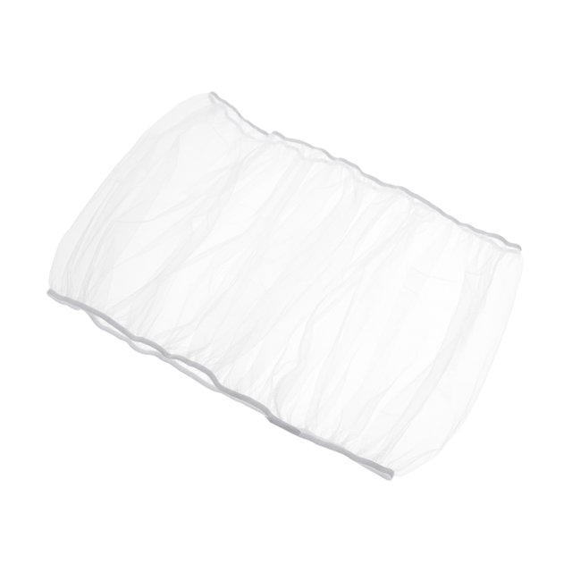 Unique Bargains 43x15' Réglable Oiseau Cage Filet Couverture Plume Receveur Garde Doux Maille Aérée Jupe, Blanc