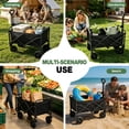 thumbnail image 5 of REDCAMP Collapsible Wagon with Wheels, 220lbs Foldable Wagon Cart, Portable Utility Cart for Sports Shopping Pet Grocery, 5 of 9