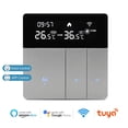 thumbnail image 4 of Wi-Fi Smart Thermostat avec Écran LCD Radiateur Chauffant Intelligent Thermostat Application et Commande Vocale Contrôleur de Température Constante Intérieur Thermostat Programmable Numérique Antigel, 4 of 8