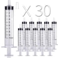 thumbnail image 1 of 30 Pack 10ml/cc Plastic Syringe Small Syringe with Tip Cap & Individually Wrapped, for Oral, 1 of 4