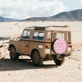 thumbnail image 3 of Kdxio Breast Cancer Awareness 1 for Tire Cover Wheel Protectors Tyre Covers Weatherproof Wheel Covers Universal Fit for Trailer Rv SUV Truck Camper Travel Trailers 14 inch, 3 of 5